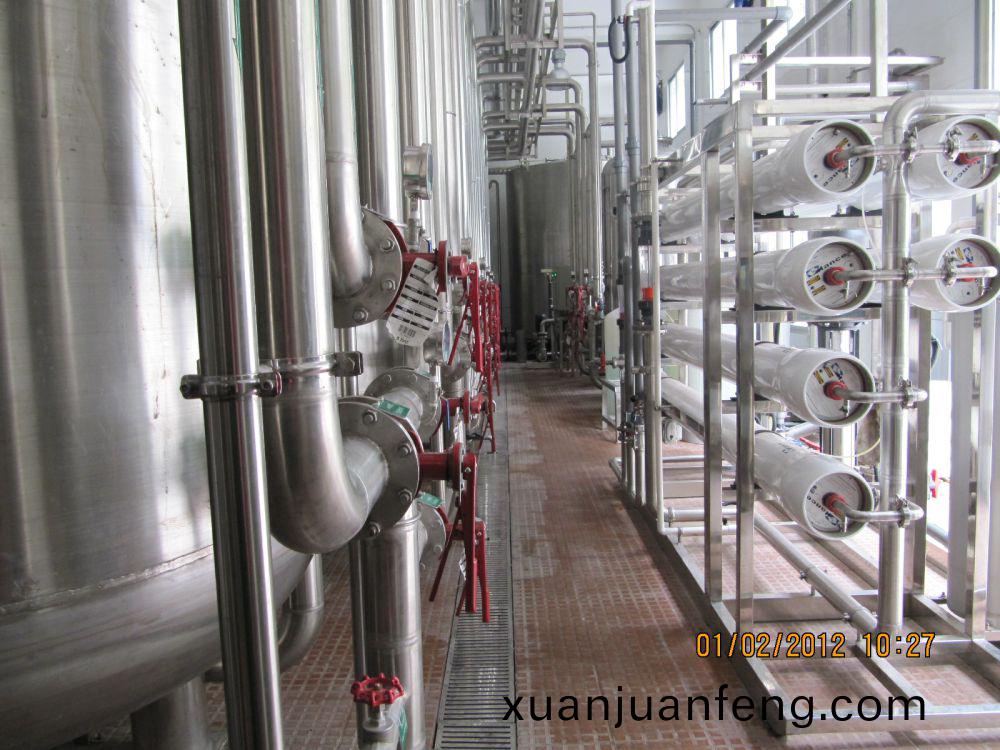 飲料廠20m3ph純水(shui)係統(tong)